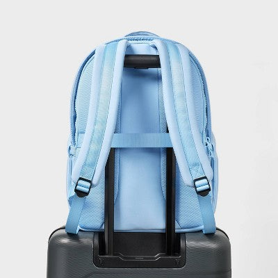 14L Faux Neoprene Backpack - All In Motion Blue: Water Repellent, High School Use