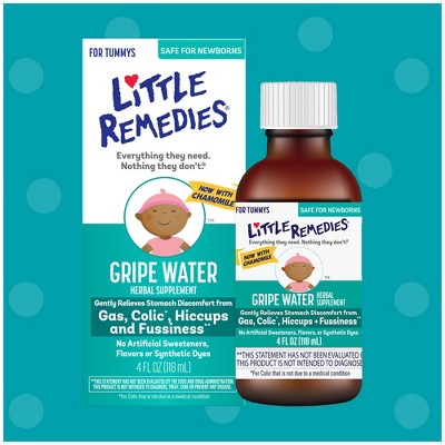Little Remedies Gripe Water for Baby Gas Colic or Hiccups - 4 fl oz