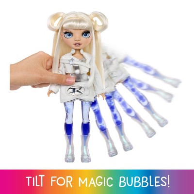 Rainbow High Sparkle and Shine Whitney with Magic Bubbles in Legs White Hair 11"