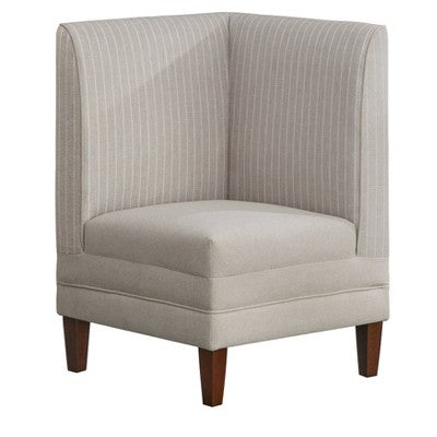 Lifestorey 2pc Phillips Upholstered Breakfast Nook Set Beige (LOCAL PICKUP ONLY)