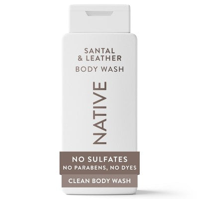Native Body Wash - Santal and Leather - 18 fl oz: Paraben-Free, Sulfate-Free, For Normal to Very Dry Skin
