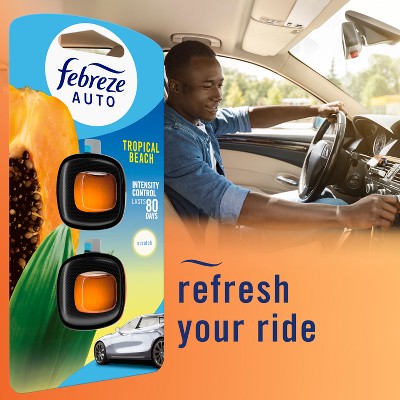 2ct Febreze Auto Tropical Beach
