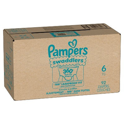Pampers Swaddlers 360 Disposable Diapers OMS Pack - Size 6 - 92ct