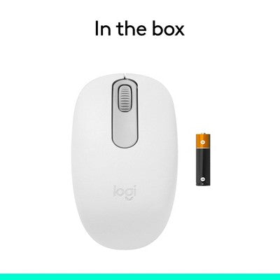 Logitech M196 Bluetooth Mouse - White: Bluetooth, Home Use