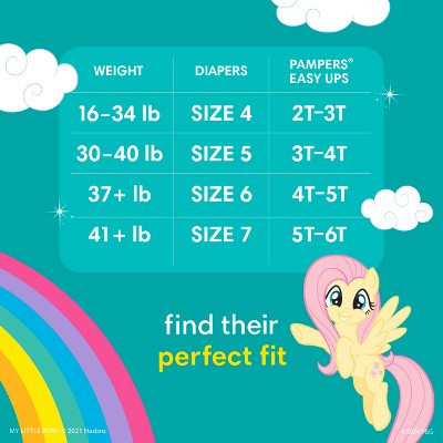 Pampers Easy Ups Girls' My Little Pony Disposable Training Underwear - 5T-6T - 15ct