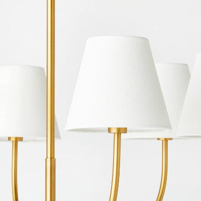 6-Light Ceiling Chandelier Brass - Threshold designed with Studio McGee (LOCAL PICKUP ONLY)
