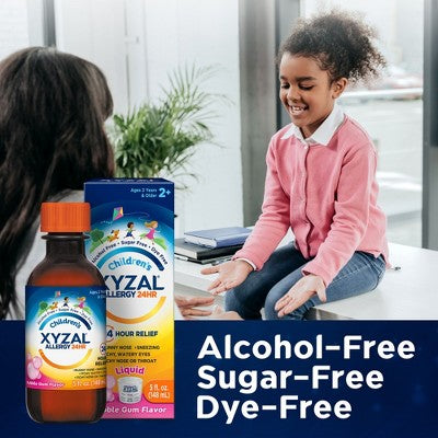 Children's Xyzal 24 HR Allergy Relief Liquid - Bubble Gum - Levocetirizine Dihydrochloride - 5 fl oz