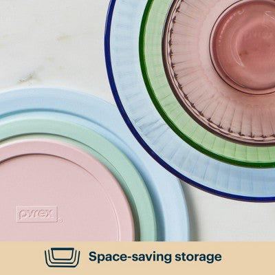 Pyrex Simply Store Tint 6pc Lidded Mixing Bowl Set