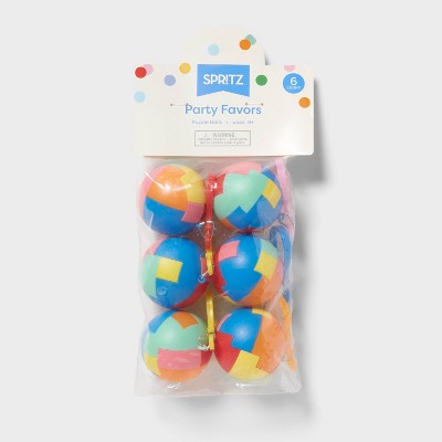 6ct Puzzle Balls - Spritz: Multi-Colored Party Favors, Polypropylene, Ages 3+, All Occasions, No Choking Hazard