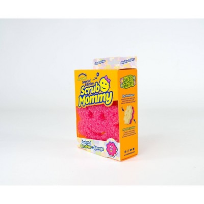 Scrub Daddy Scrub Mommy Power Flower Dual-Sided Scrubber + Sponge - Pink: Foam Material, Cleaning Tools Accessory, 1.63" Depth