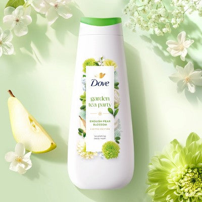Dove Beauty Garden Tea Party Body Wash - English Pear Blossom - Limited Edition - 20 fl oz