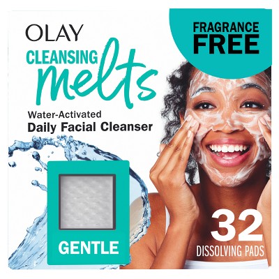 Olay Cleansing Melts Gentle Fragrance Free Face Cleanser - 32ct