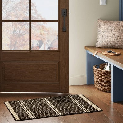 2'x3' Washable Tufted Accent Rug Dark Brown - Threshold (LOCAL PICKUP ONLY)