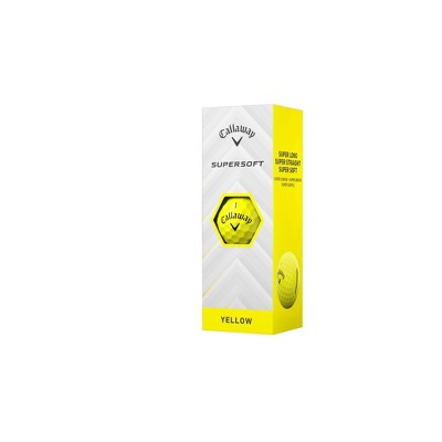 Callaway Supersoft Golf Balls 12pk - Yellow: Rubber Core, Ionomer Shell