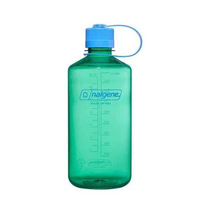 Nalgene 32 fl oz Plastic Narrow Mouth Water Bottle - Pastel Green: Portable Drinkware, Recycled Material