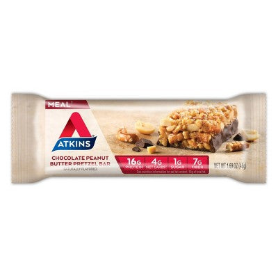 Atkins Chocolate Peanut Butter Pretzel Protein Meal Bar - 5ct/8.47oz