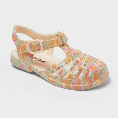 Toddler Girls Sunny Jelly Sandals - Cat & Jack Multicolor 10T
