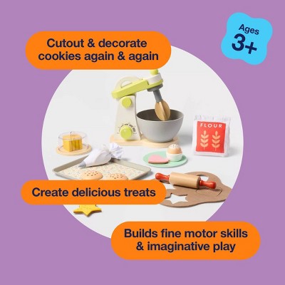 Baking Play Set - Gigglescape: 27-Piece Toy Kitchen, Plastic & Wood, Ages 3+, Creativity & Motor Skills