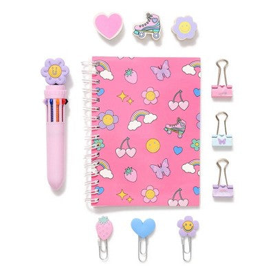 Locker Club Stationery 17" Backpack Set - Smiley