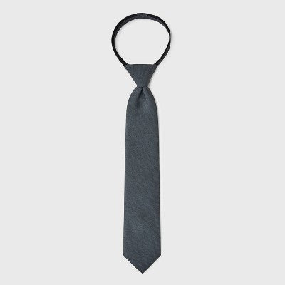 Boys' Woven Zip Necktie - Cat & Jack Gray M/L
