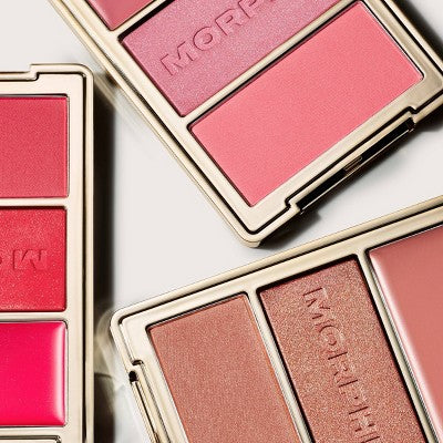 Morphe Cheek Thrills Multi-Finish Face Trio - Beach Bonfire - 10.8g: No Fragrance, Talcum-Free, Buildable Coverage