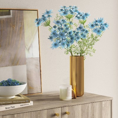 Artificial Blue Flower Stem - Threshold (LOCAL PICKUP ONLY)