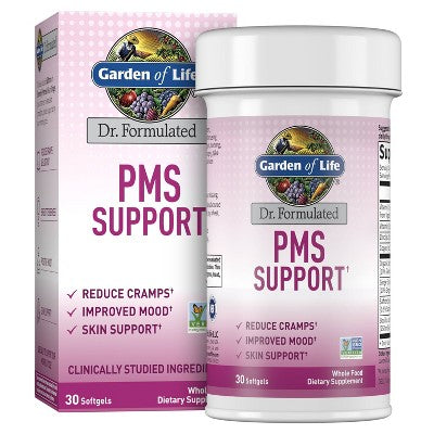 Garden of Life Dr. Formulated Women's Monthly Balance PMS Support Vegan Softgels - 30ct