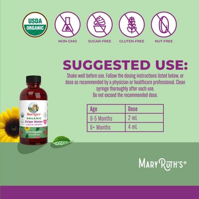 MaryRuth's Organic Gripe Water Liquid Drops - 4 fl oz