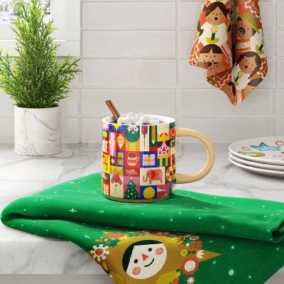 2pc Cecilia Ruiz Christmas Design Kitchen Towel - Wondershop???????