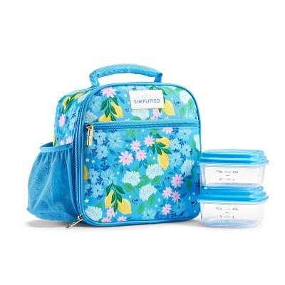 Fit & Fresh Townsend Lunch Bag - Blue Floral