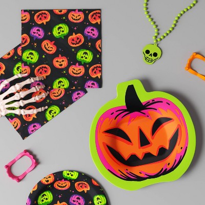 30ct Halloween Disposable Lunch Napkins Multi Jack Toss