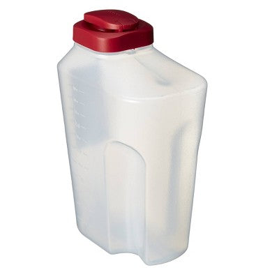 GoodCook Plastic Beverage Dispenser Bottle - 3 Quart - Red: Portable Beverage Server