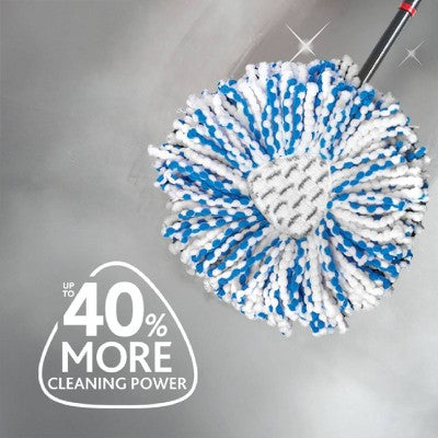 O-Cedar RinseClean Deep Clean Mop Head Replacement - 2pk: Microfiber, Non-Abrasive, Reusable