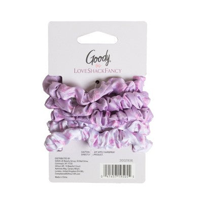 LoveShackFancy x Target - Goody Happy Thoughts Skinny Satin Scrunchie 5CT Hibiscus