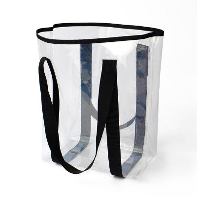 Clear Tote Bag Black - Bullseye's Playground