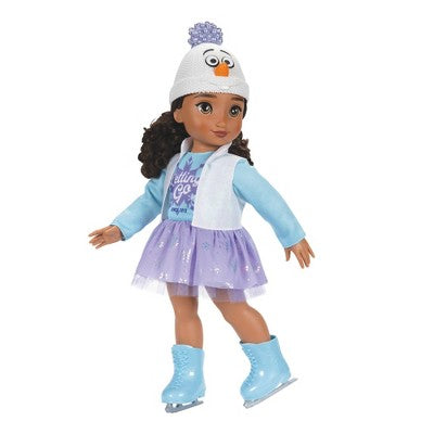 Disney ILY 4ever 18" Latina Brunette Ice Skater Outfit Elsa Inspired Doll