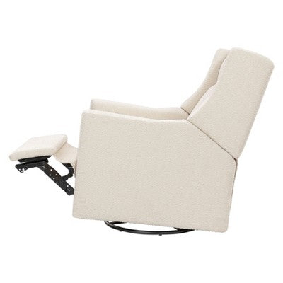 Babyletto Kiwi Deluxe Power Recliner and Swivel Glider with Heat and Massage - Performance Ivory Boucle (LOCAL PICKUP ONLY)