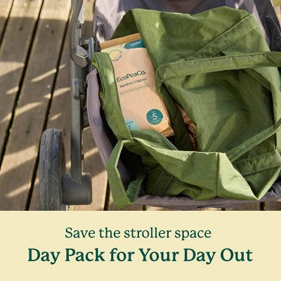 EcoPeaCo. Bamboo Disposable Diapers Made with Organic Bamboo and Viscose - Trial and Travel - Size 3 - 8ct