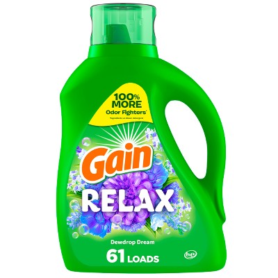 Gain Relax Dewdrop Dream Liquid Laundry Detergent 61 Loads - 88 fl oz