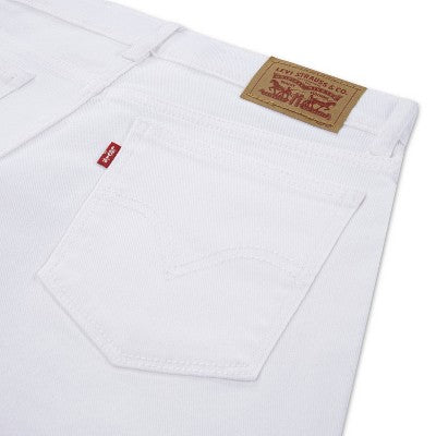 Levi's Girls' Wide Leg Stretch Jeans - Bright White 7