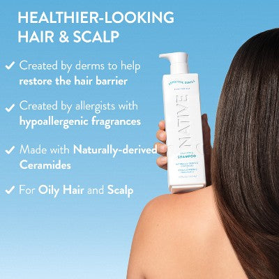 Native Derm Shampoo Balancing Bare Vanilla - 18 fl oz