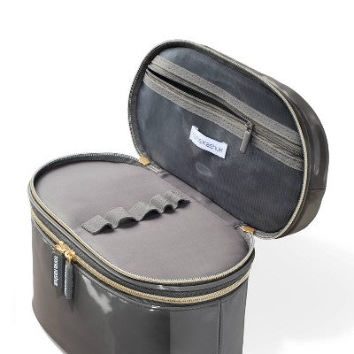 Sonia Kashuk Double Zip Travel Train Case Makeup Bag