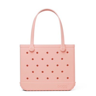Bogg Bag Baby Bogg Tote Bag - Peach Daiquiri: Plastic Vinyl Shoulder Handbag