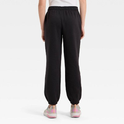 Girls' Active ComfortFleece Jogger Sweatpants - Black XXL