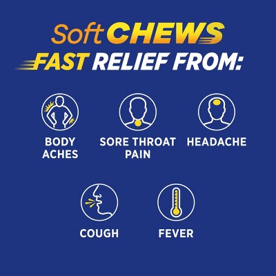 Theraflu Severe Cold Relief Nighttime Soft Chews - Apple Cinnamon - 20ct