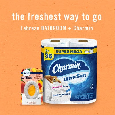 Febreze Bathroom Air Freshener Juicy Summer Peaches - 2ct