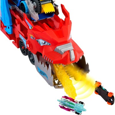 Hot Wheels City Ultimate Dragon Hauler Toy Vehicle Playset - 4pk