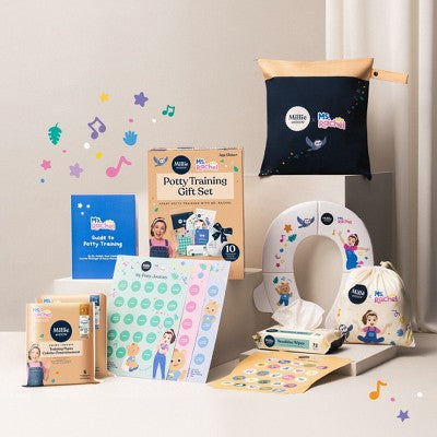 Millie Moon Ms. Rachel Potty Training Gift Set - Size 2T-3T: Disposable Training Pants, Wood Fluff Pulp, 22-33 lbs