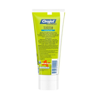 Orajel Naturals Kids PAW Patrol Fluoride-Free Training Gel Toothpaste - Fruity Fun - 3.5oz