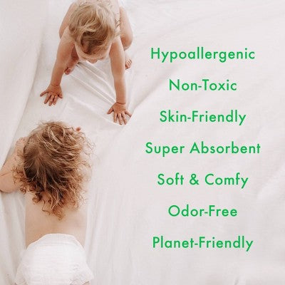 Believe Baby Premium Viscose Made from Bamboo Disposable Diapers - Size 4 - 6ct